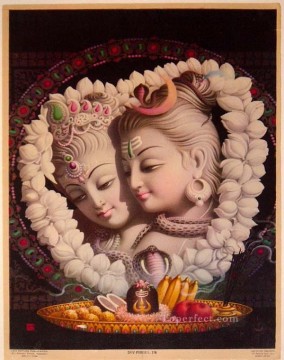  shiva art - Shiva and Parvati India